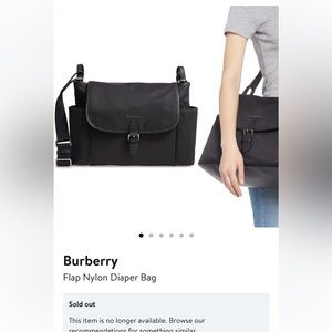Authentic sold out Burberry diaper bag like new